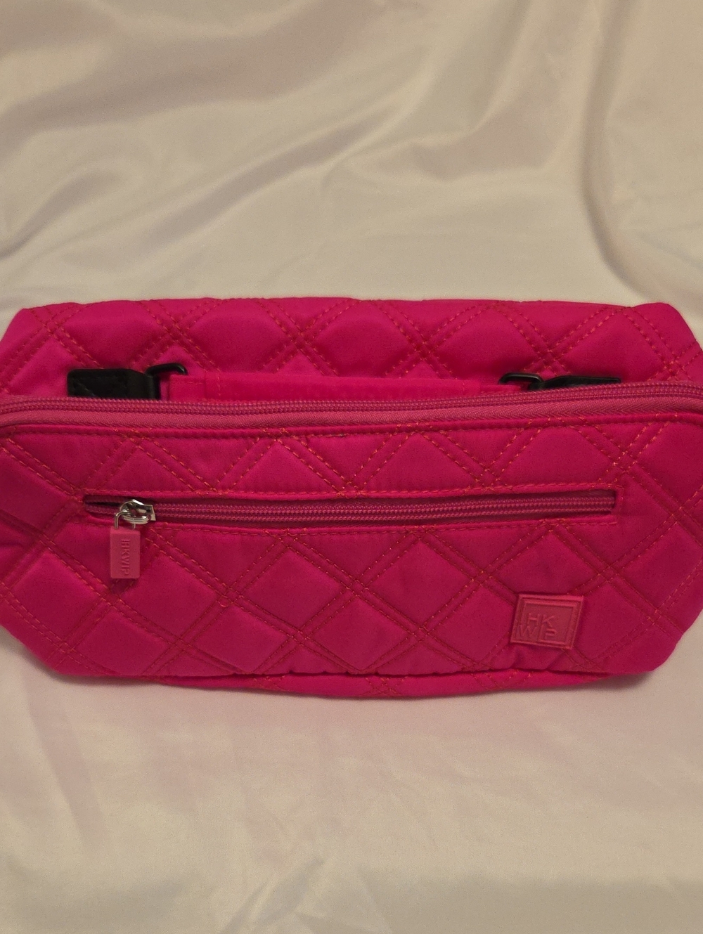 IKWIP quilted Hot Pink Crossbody Bag